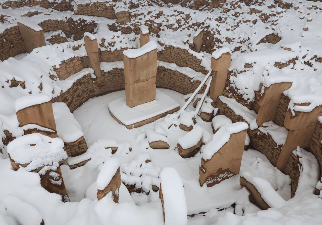 göbeklitepe kar altında