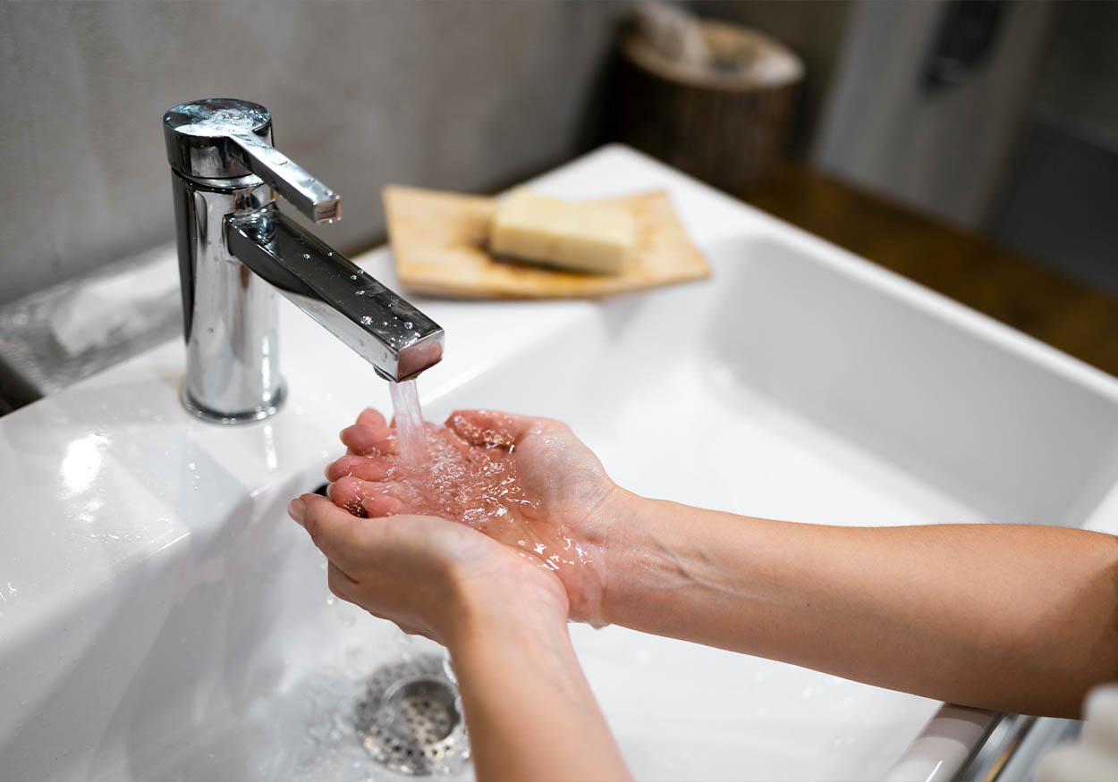 lavabo musluk su el yıkama