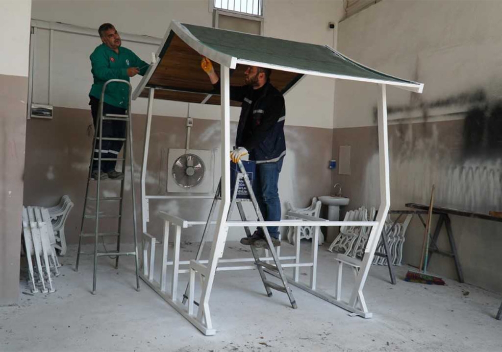 Haliliye'de Selden Etkilenen Parklar Onarılıyor! 2 park haliliye 1